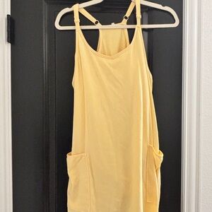 Amazon Women's Light Yellow Camisole Dress